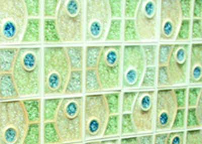 melted glass - mosaic