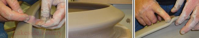 Pottery wheel throwing and decorating lessons, tip and triicks, altered forms