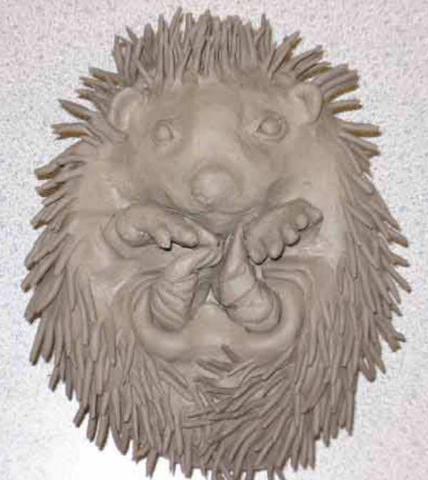 How to make pich pots - hedgehog sample