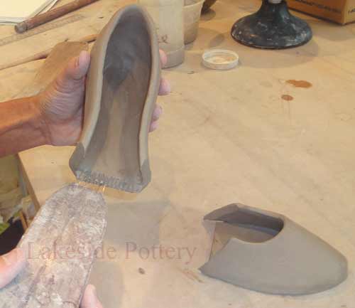 score and slip all edges to be joined