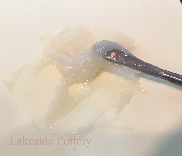 Mix the PC-SuperEpoxy Filler until blue dissapears