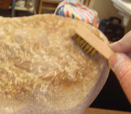 brush and clean surfaces