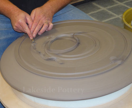 remove all clay between the two rings